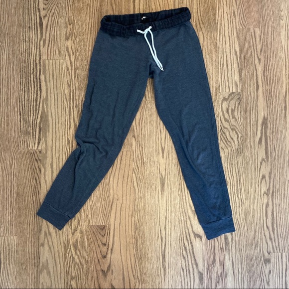 MONROW jogger sweatpants XS with plaid fold over - Picture 1 of 4